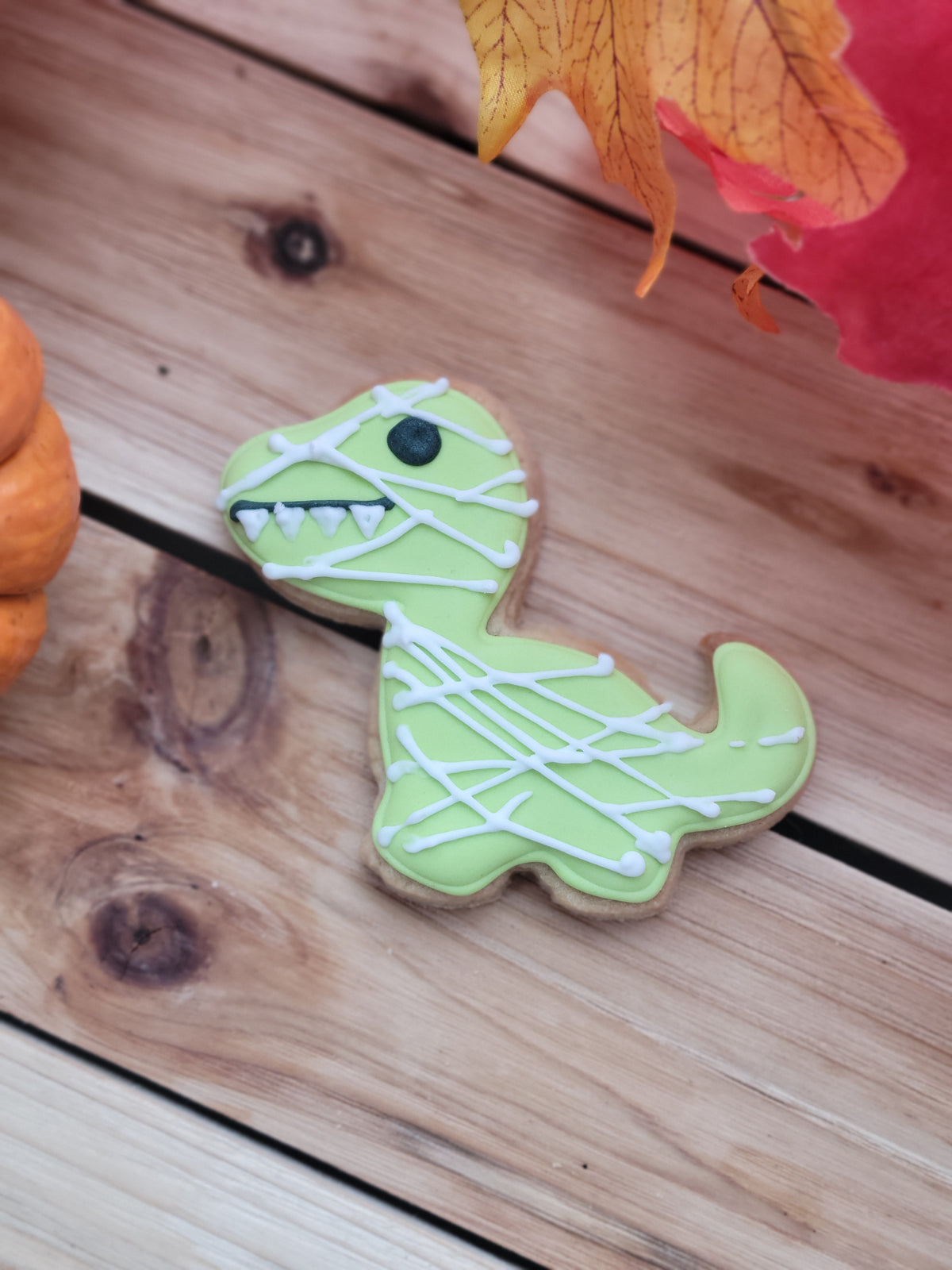 Biscuit dinosaure momie